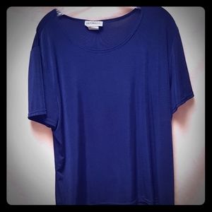 🌴 Ultimate! Blues slinky blue t-shirt style top